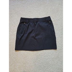 Eddie Bauer Skirt Womens 16 Black Skirt Outdoors Hike Pockets Quick Dry Stretch